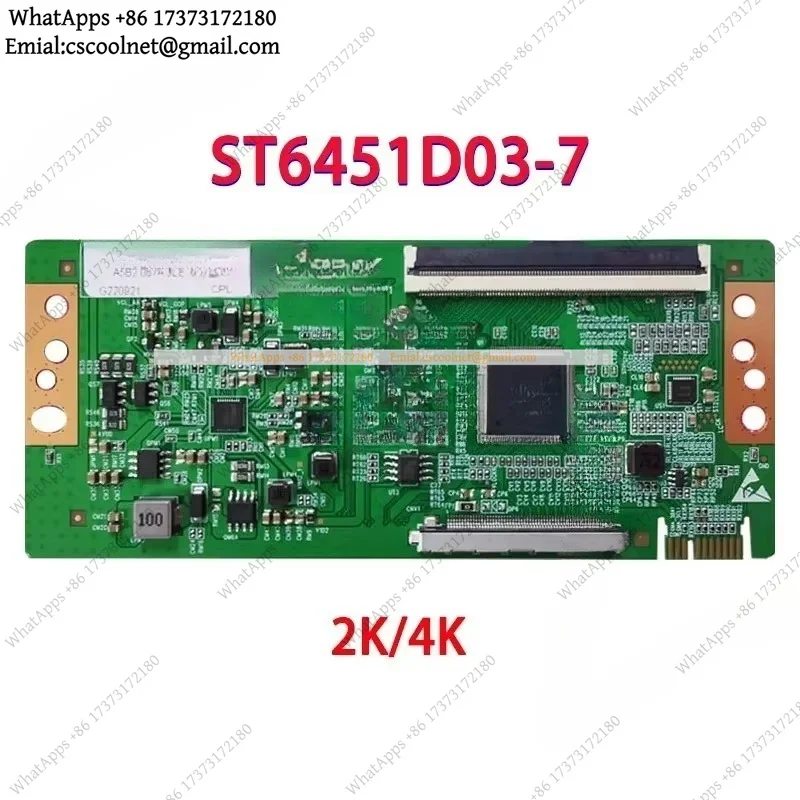 JS02 T-Con Board ST6451D03-7 4K for CSOT 65 Inch TV
