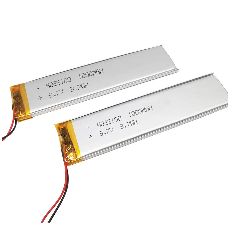 4025100 3.7V 1000mAh bateria litowo-polimerowa do Bluetooth rejestrator rozmów e-book inteligentne baterie awaryjne światło LED do mebli