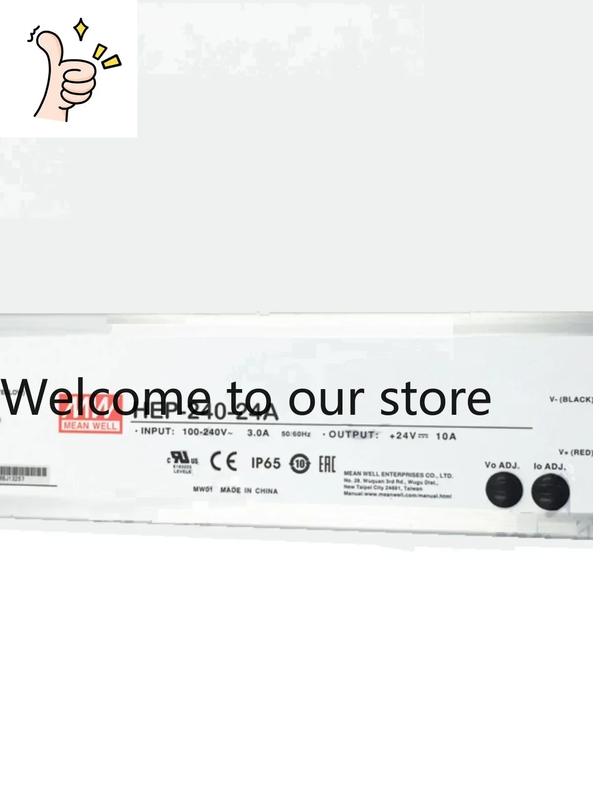 2025 HEP-240 Mingwei Power Supply 12A/15A/24A/36A/48A/54A Industrial IP68 Harsh Environment Resistance W