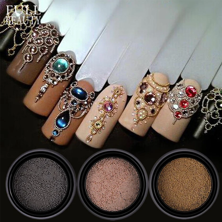 Mini Stainless Steel Nail Beads 0.4/0.6mm