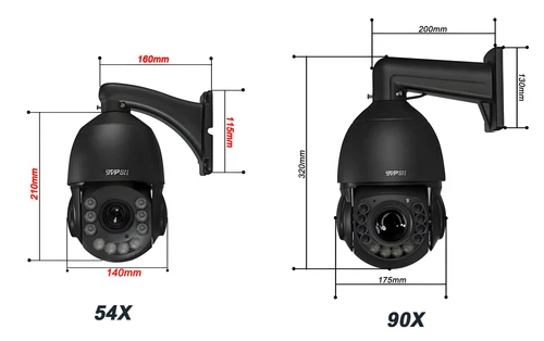 Imagen 2 del producto Auto infrarrojo del metal del laser que sigue el zoom óptico 360 de 8mp 4K 90X °   Audio ONVIF 5G 2.4GHz WIFI PTZ Cámara domo de velocidad de vigilancia IP