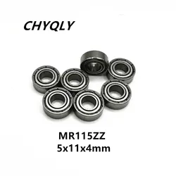 10Pcs MR115ZZ MR115-2RS 5x11x4 mm Deep Groove Ball Bearing Miniature Bearing Advanced High Quality MR115Z MR115