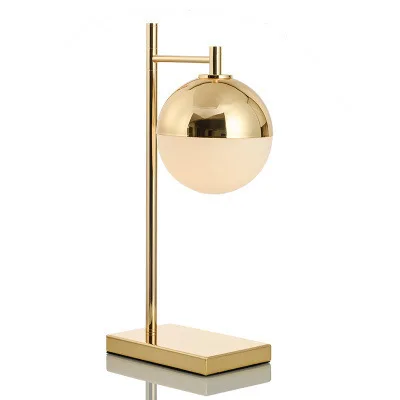 

Postmodern, creative, round ball, gold, table lamp, Scandinavian, bedroom