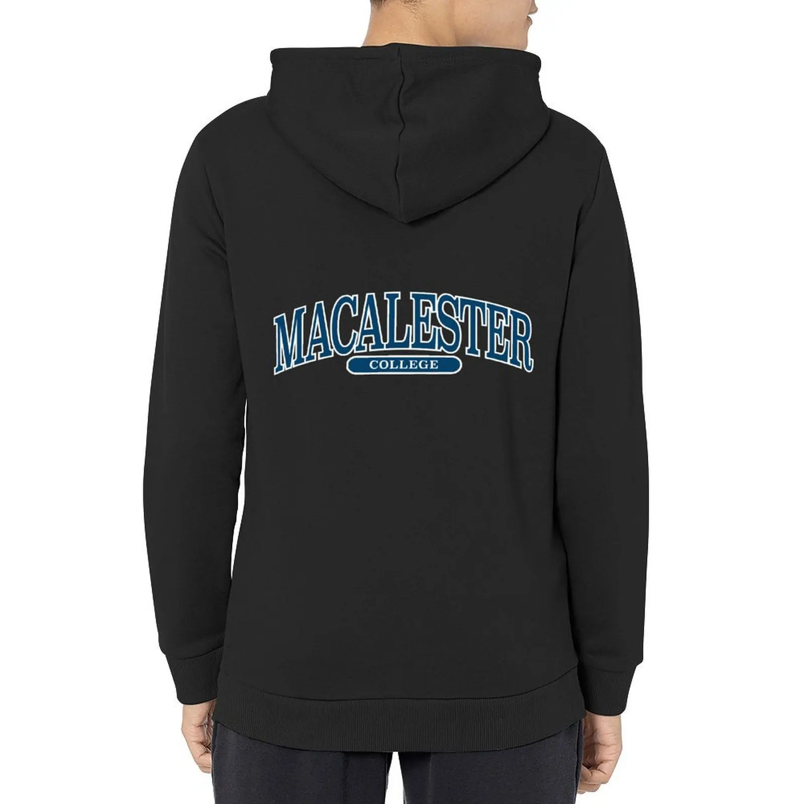 

macalester college - serif font curved Hoodie anime clothes men's winter sweater men's clothes autumn clothes hoodies for men