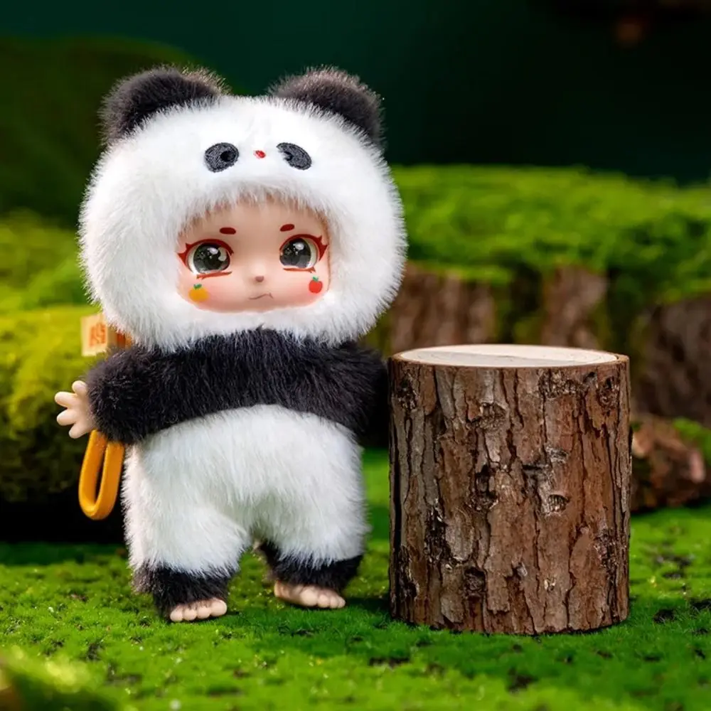 Vinyl gezicht dier knuffel anime figuur sjaal dier vinyl pop pluche sleutelhanger pluizig zacht actiefiguur knuffel sleutelhanger