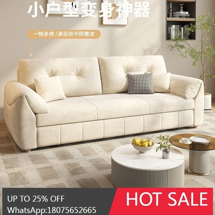 SGF Velvet Sofa Bed Dual-use Foldable Integrated Storage Single and Double Dual-use Bed