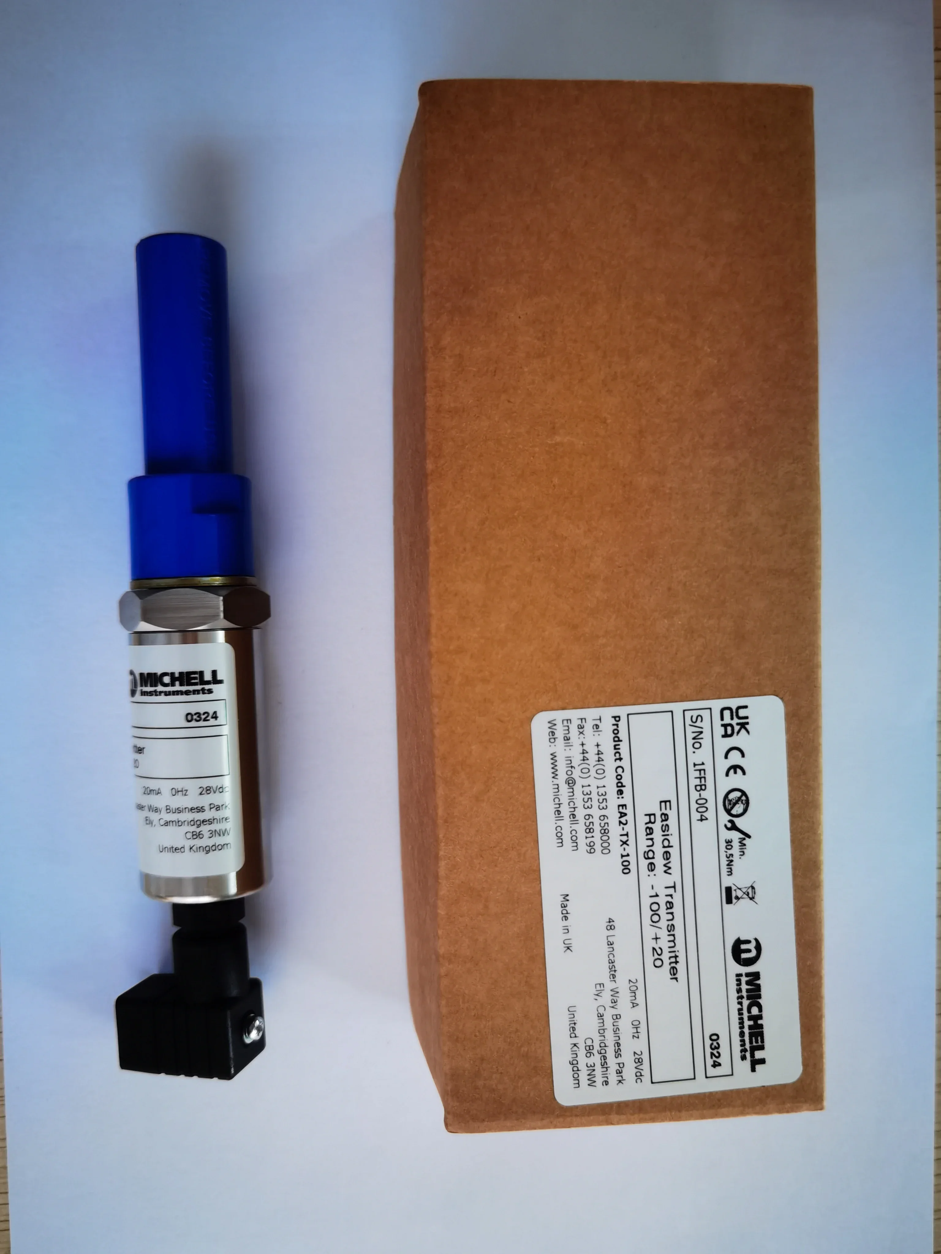 Transmisor de punto de rocío de humedad Michell Easidew -100 grados centígrados para aire comprimido