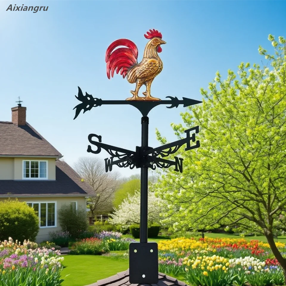 New Trend Indicator, Colorful 3d Rooster, European-Style Art Piece, Outdoor Rooftop Garden, Festival Decoration, Home Decor