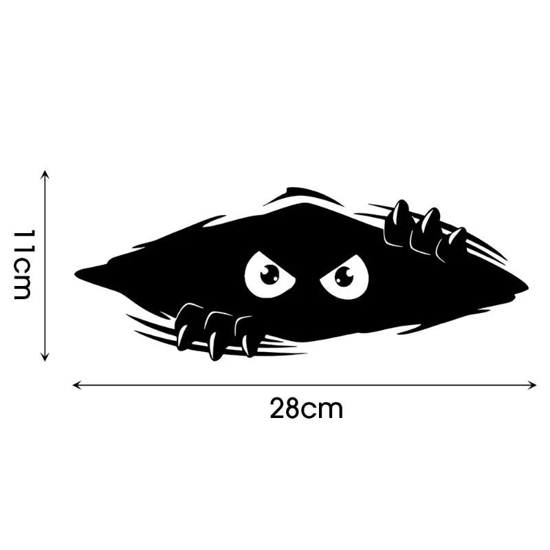 Funny Peep Monster Car Sticker Car Body Dents Scratches Cover Vinyl  Film Decoration Stickers Auto Styling Decals