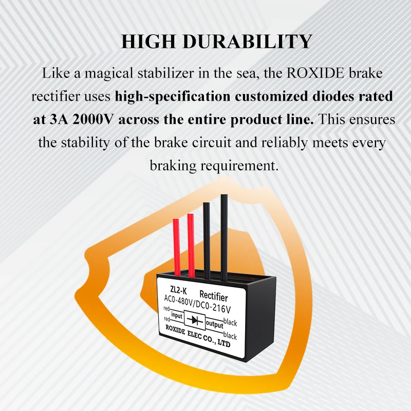 Motor Brake Switching Power Supply ZL2-K, Brake Rectifier Device/Module, AC 0-480V, DC 0-216V