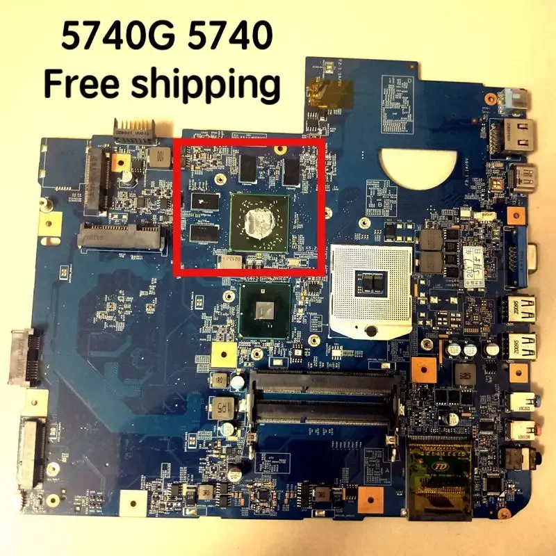 Suitable for Acer aspire 5740G 5740 Laptop motherboard MBPRF01001 48.4GD01.01 Mainboard 100% tested fully work