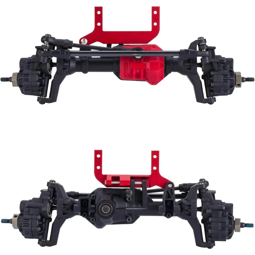AMK TRX4 Servo Mount, Aluminum TRX4 SOA Mount 4-link Suspension for 1/10 RC Crawler TRX4 Sevro On Axle Mount Upgrades (Black)