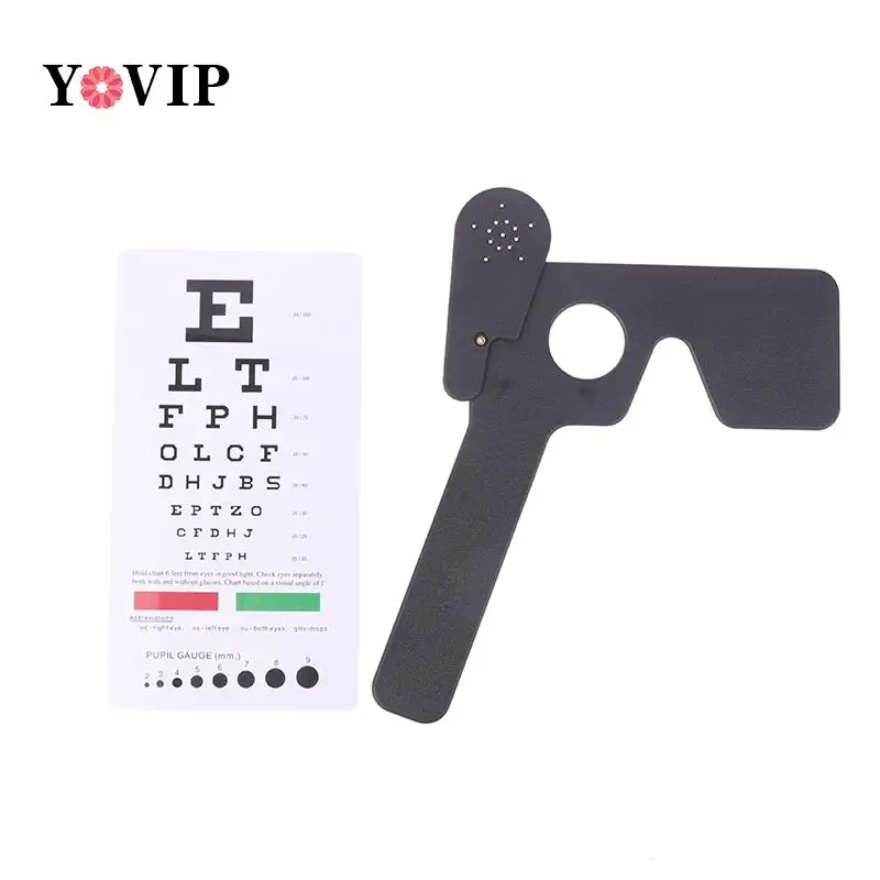 1Pc Black White Lorgnette Occluder Multi Hand Occluder Optometry Instrument Tool With Eye Test Chart Eyesight Exam Eye Care