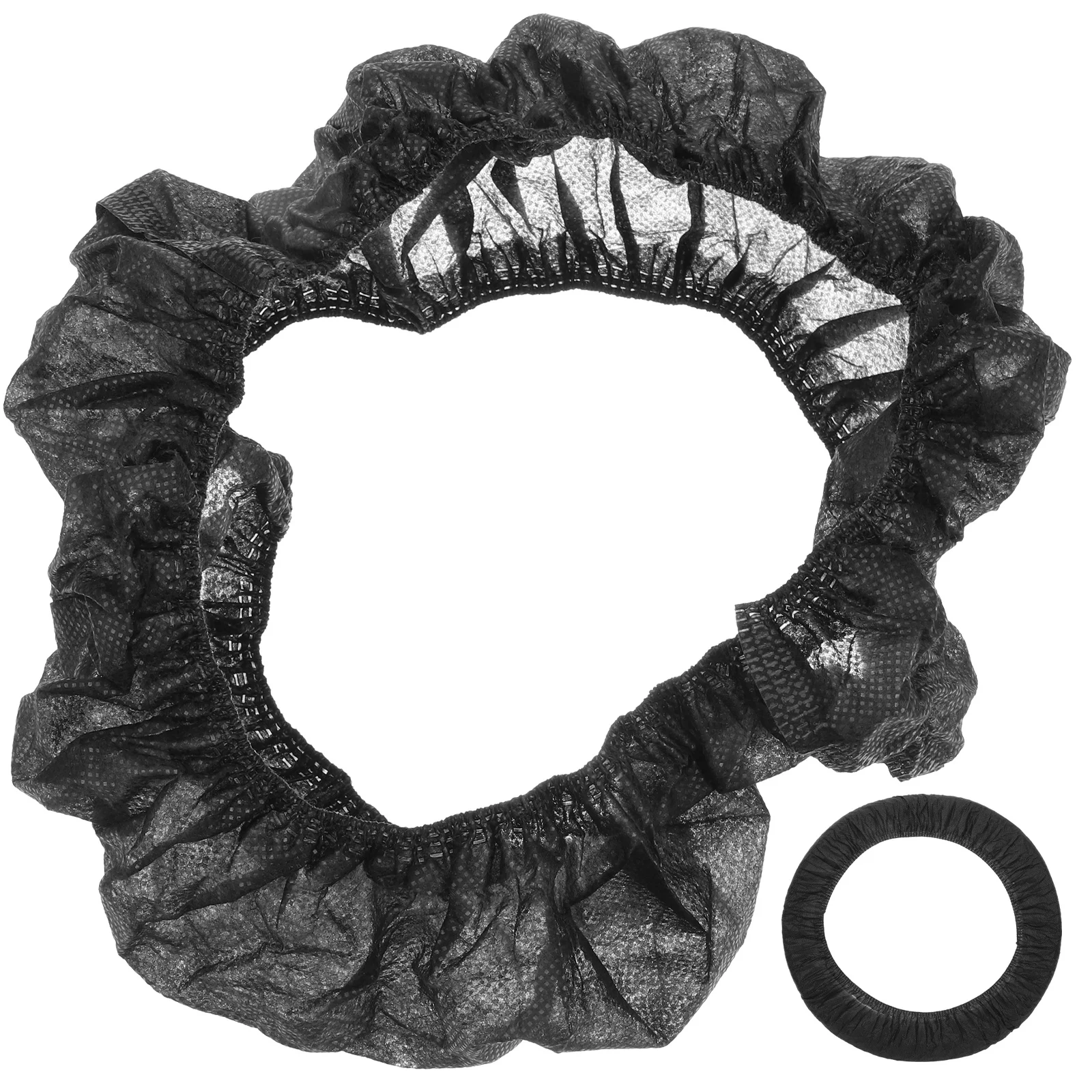 50pcs Nonwoven Steering Wheel Covers Universal For Car Suv Light Pickup Disposable Auto Interior Protection Cover Grease Oil