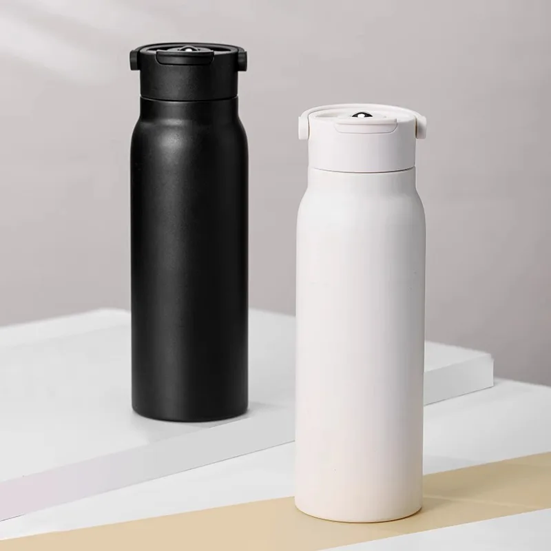 Portable Double Wall Vacuum Insulated 316 Stainless Steel Cup Travel Mug Cold Tea Separation Tea Cup Large Capacity