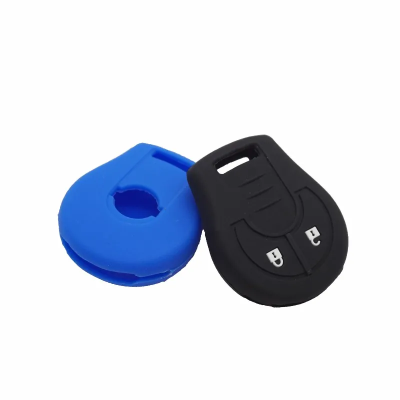Xinyuexin Silicone Car Key Cover FOB Case for Nissan Juke Note Micra Cube Qashqai Remote Key Holder Bag 2 Buttons Car Accessory