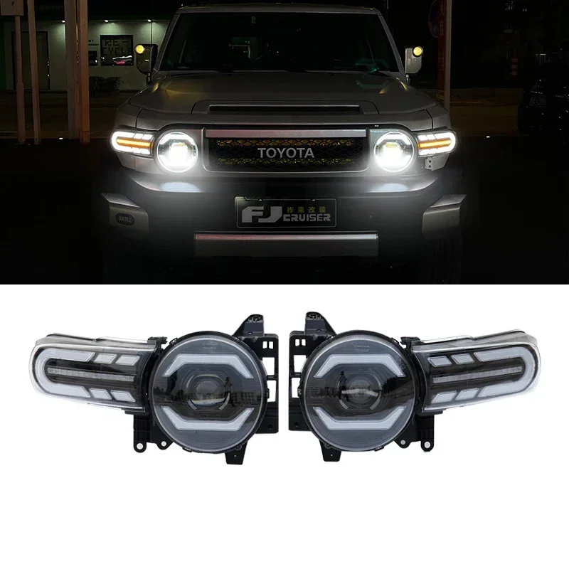 

For Toyota FJ Cruiser Headlight Assembly High-brightness FJ Cruiser Signal Blinker LED Headlights Streamer Turn LED Lamp