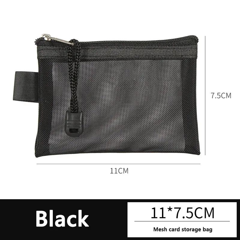 1-5 pezzi mini borse per monete in rete soldi auricolari linea dati borsa di immagazzinaggio porta carte di credito custodia con cerniera borse piccole portatili da viaggio