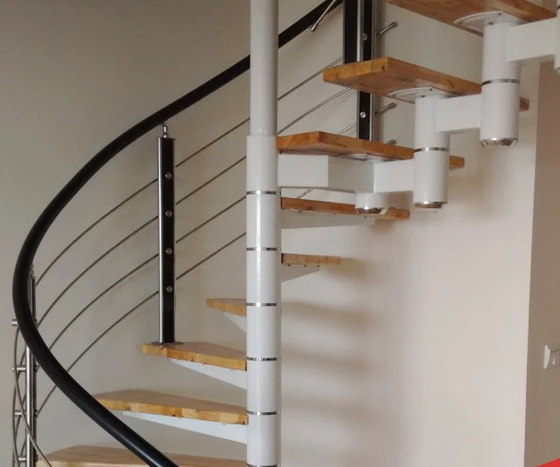 

Rotating staircase loft loft loft indoor villa duplex single beam household steel wood integral