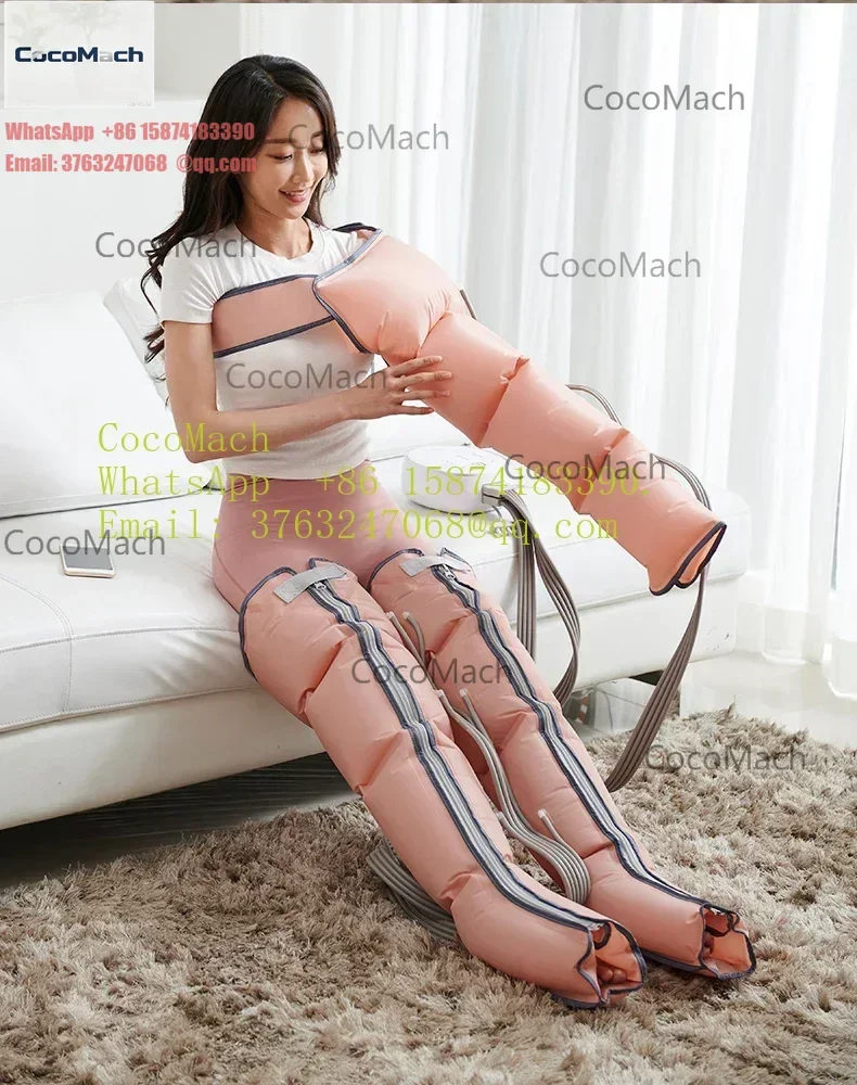 Battery Powered Air Compression Leg Recovery Boots 4 6 8 Chamber Pressotherapy Trousers Sports