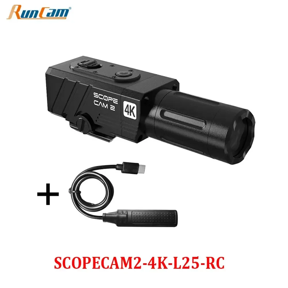 RunCam Scope Cam 2 4K, Digital Zoom w/Crosshairs, IP64 Waterproof