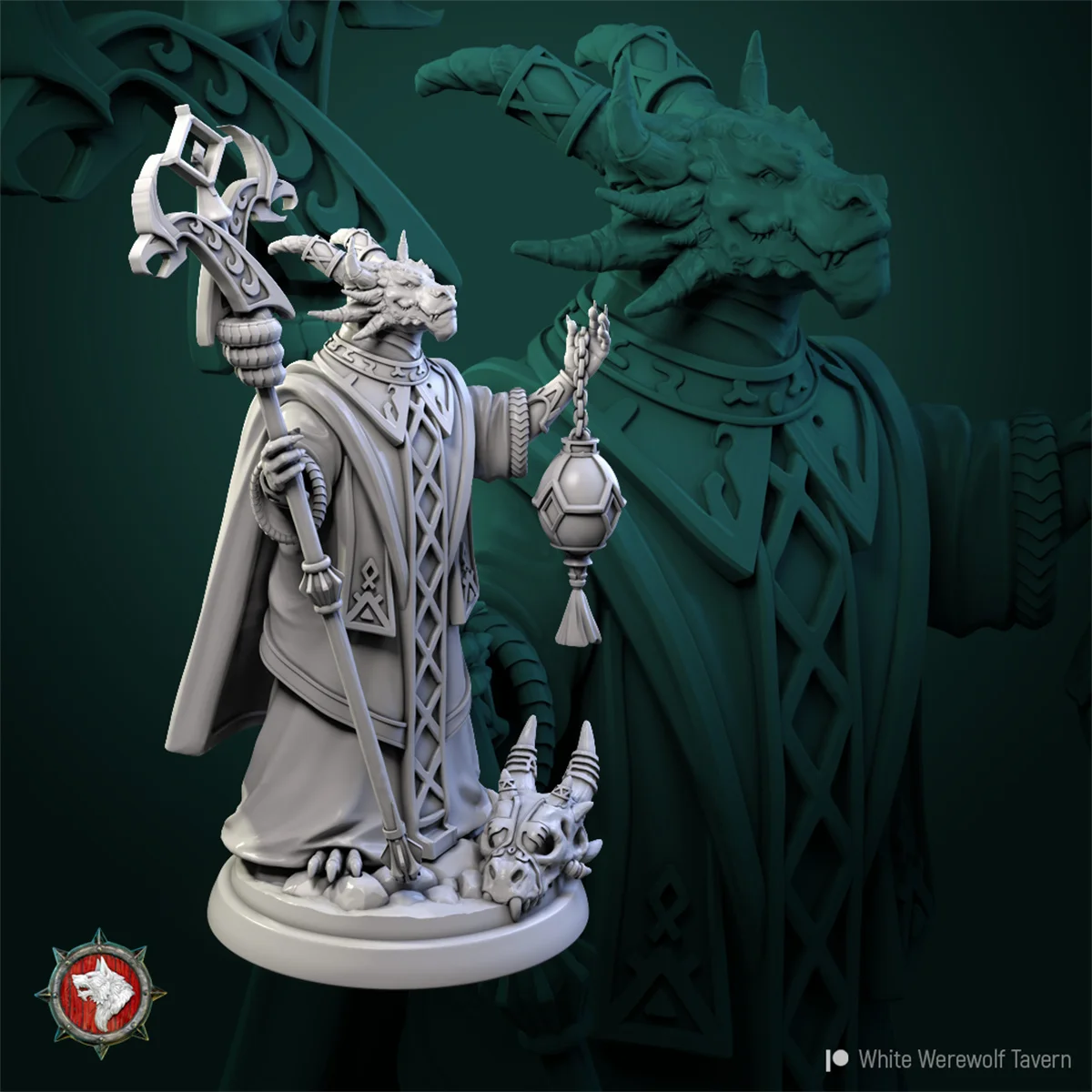 Dragon Tribe Priestess Witch Knight modello di scacchi