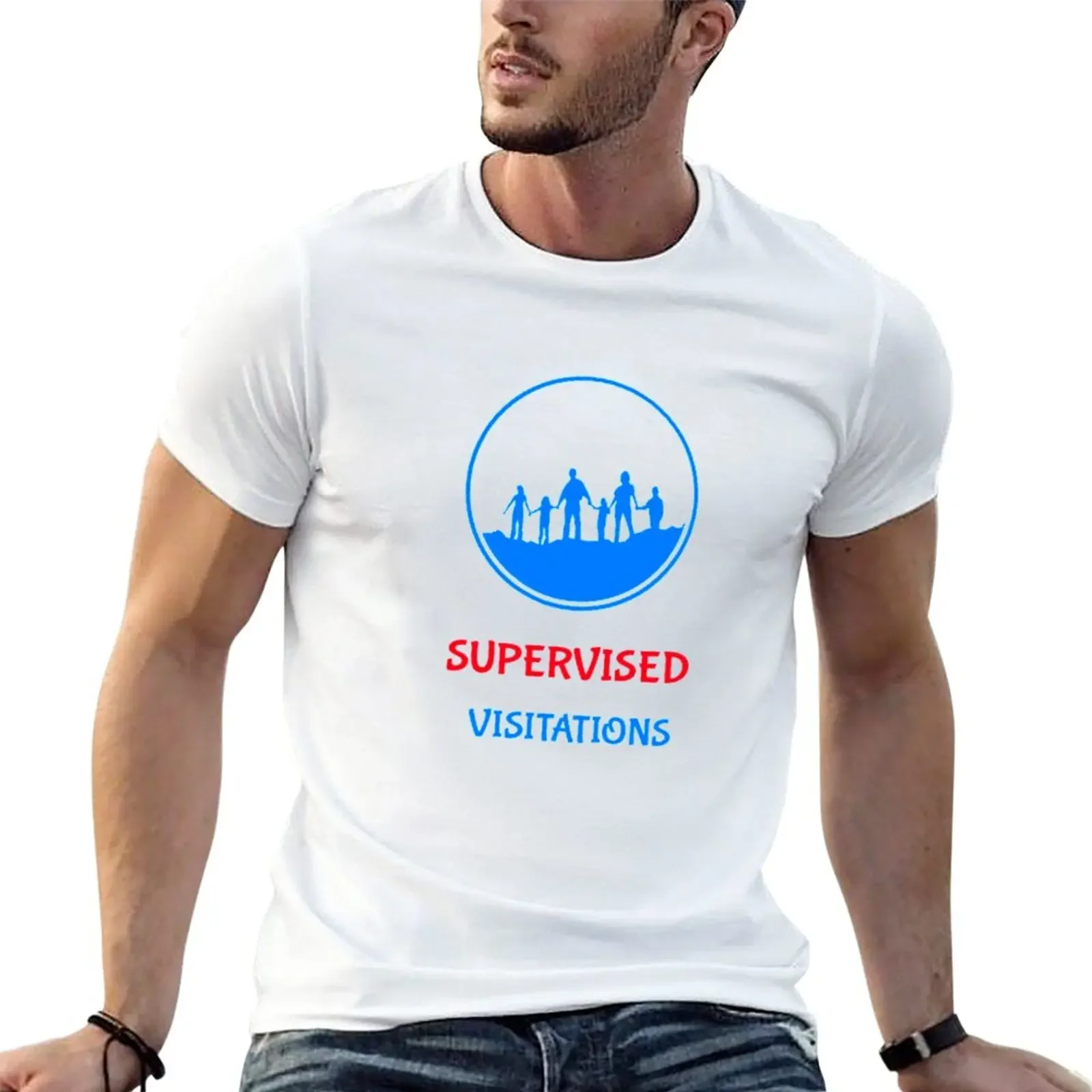 SUPERVISED VISITATIONS, VISITATION MONITOR, VISITATIONS, CHILD MONITOR T-Shirt anime clothes men clothings