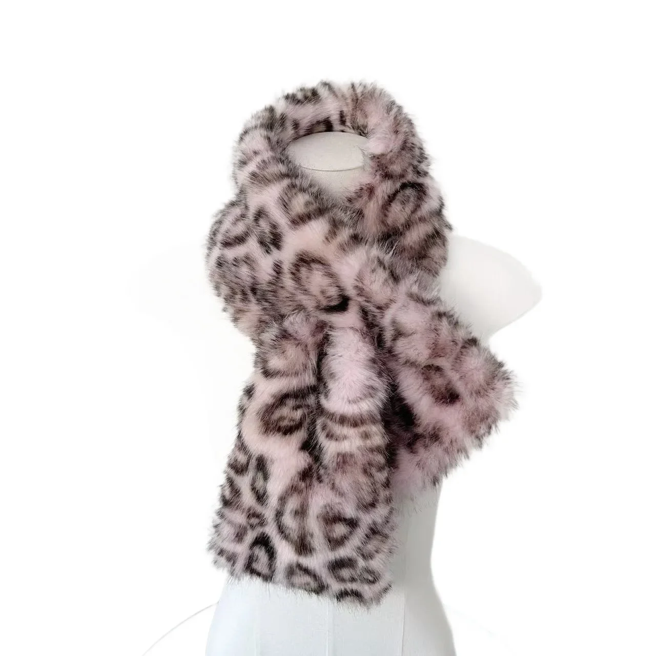 الشتاء المرأة ليوبارد أفخم وشاح الكورية Ins Y2K اليابانية ثقافة فرعية أفخم وشاح موضة الدافئة التسوق في الهواء الطلق شال