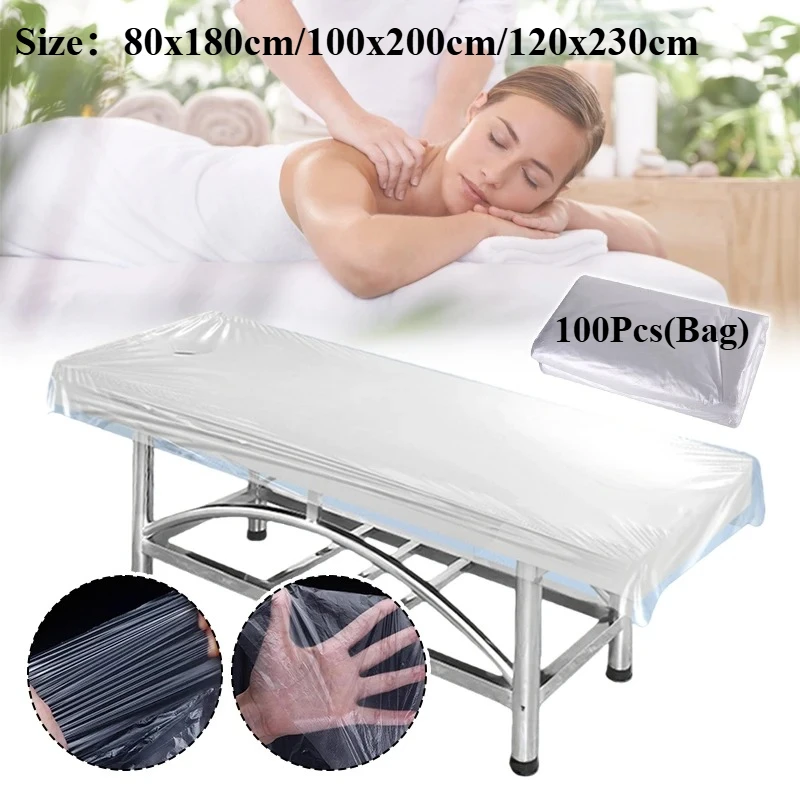 100pcs Waterproof Disposable Spa Massage Mattress Sheets Beauty Salon Massage Bed Sheets Bathhouse Table Cover Bed Covers