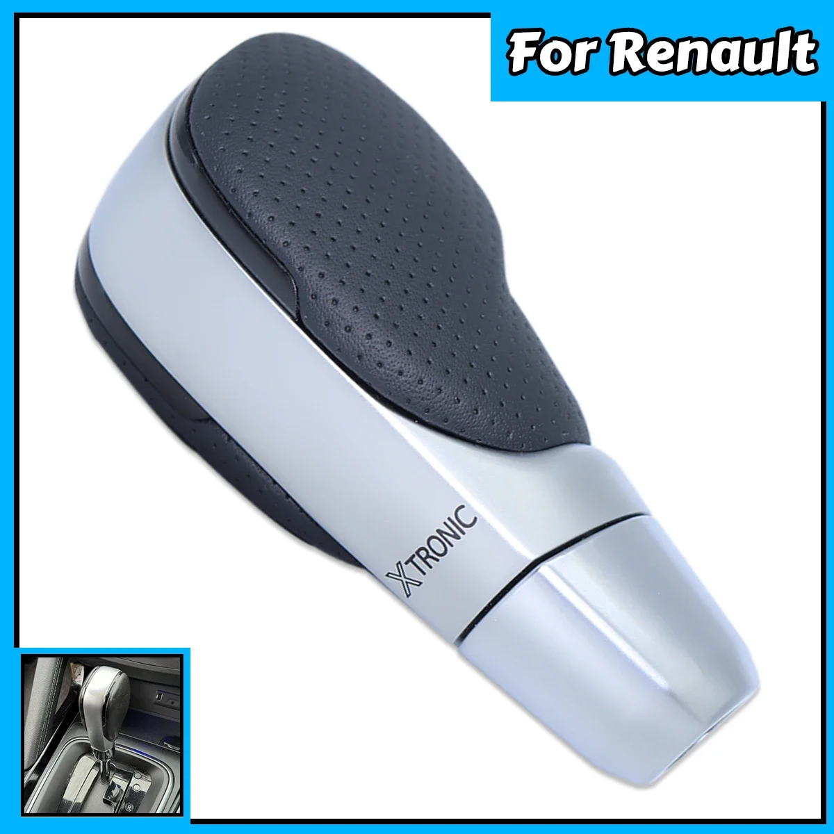 

Weighted Gear Shift Knob Replace For Renault Kadjar Koleos I II Samsung Megane IV AT Chrome Gearstick Lever Pen Shifter Handle