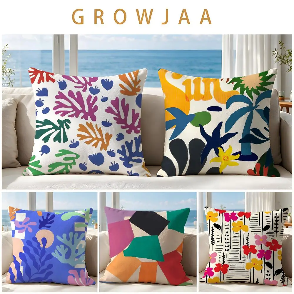 Artist Matisse Cushion Cover Throw Pillow Short Plush Fresh Natural Cushion for Living Room Sofa Ornament Present Gift