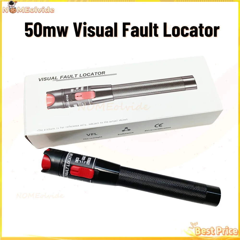 FTTH Fiber Optic Cable Tester Pen 50mw Visual Fault Locator SC/FC/ST 2.5Mm Interface VFL Range