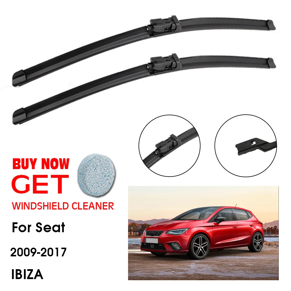 

Car Wiper Blade For Seat IBIZA 24"+16" 2009-2017 Front Window Washer Windscreen Windshield Wipers Blades Accessories