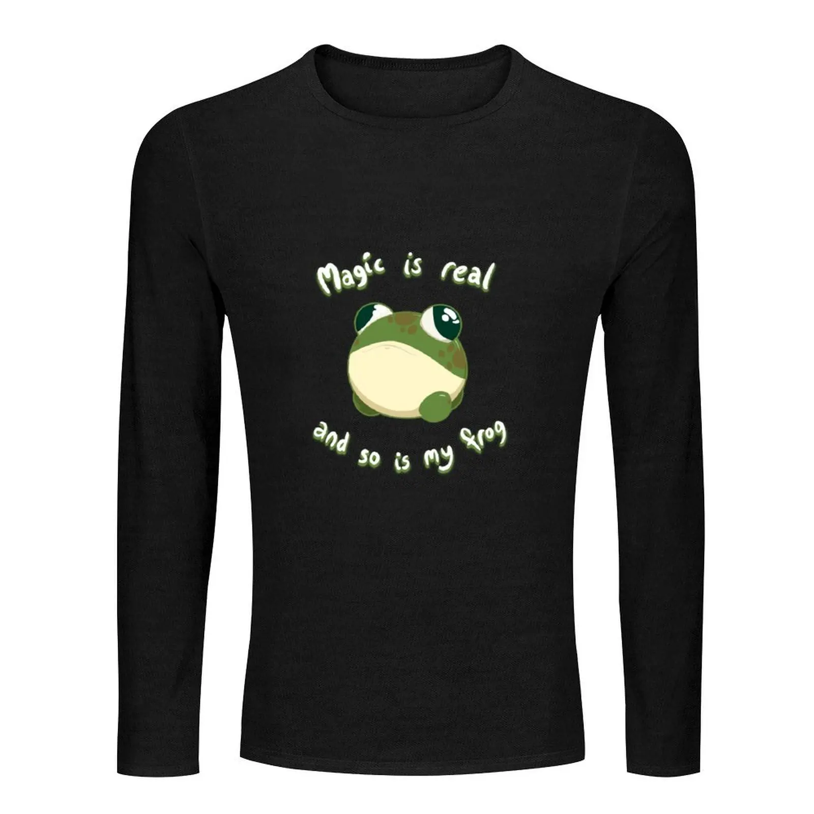 Magic Is Real And So Is My Frog Long T-Shirt quick-drying t-shirt Tee shirt tees clothes for men