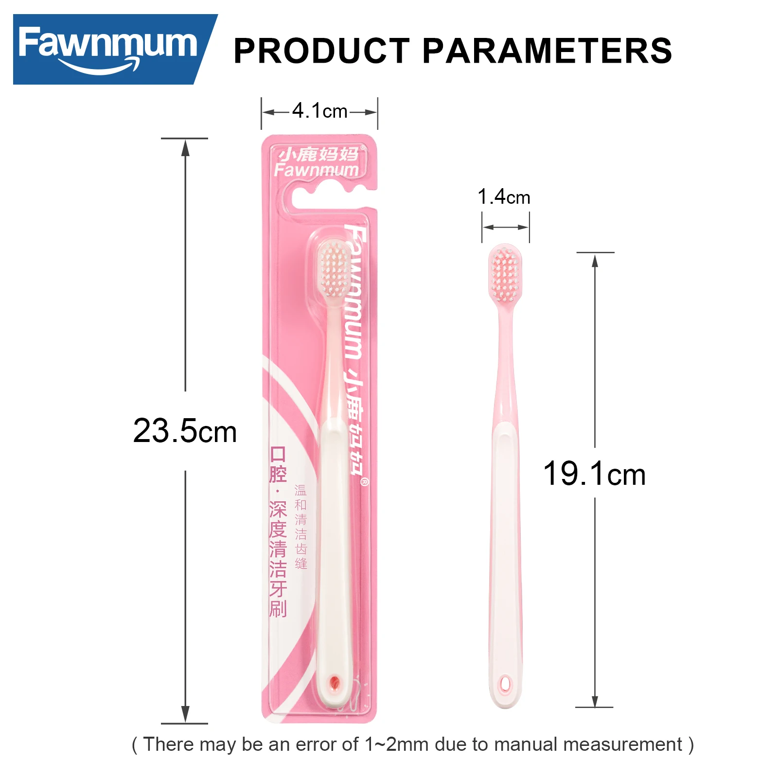 Fawnmum escova de dentes ultrafina macia antibacteriana proteger goma saúde escova de dentes higiene oral ferramentas de limpeza dos dentes