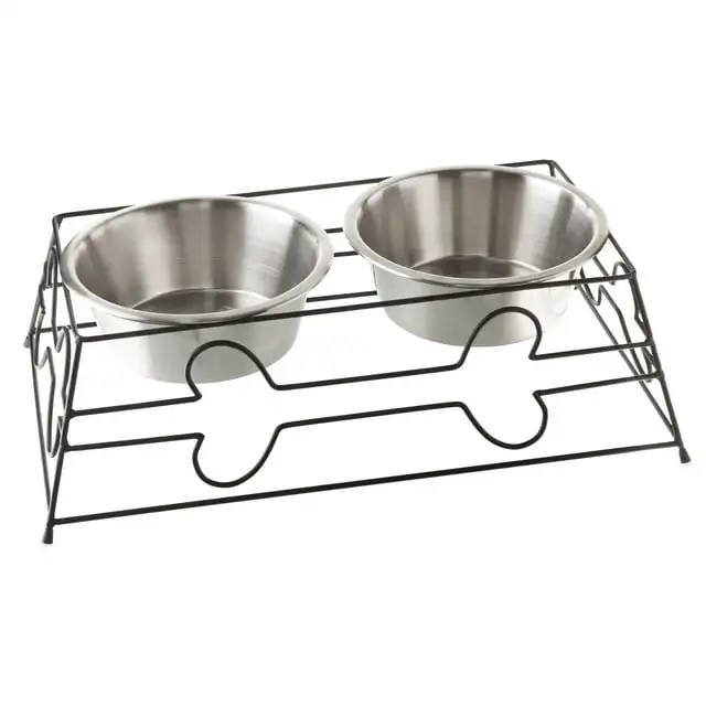 

Large, 54 fl oz Elevated Dog Bowls Free Shipping
