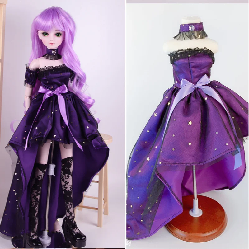 Fashion Newest 1/3 Bjd Doll Dress Casual Handmade Clothes Outfits Suit for 60cm Doll Accessories Toys for Children