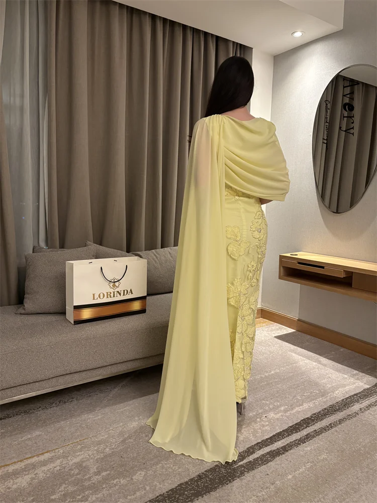 Avery Customized Yellow Flower Fishtail Lace Elegant and Chic Luxury Evening Dresses 2025 Dresses for Woman Party Wedding Dress image 2