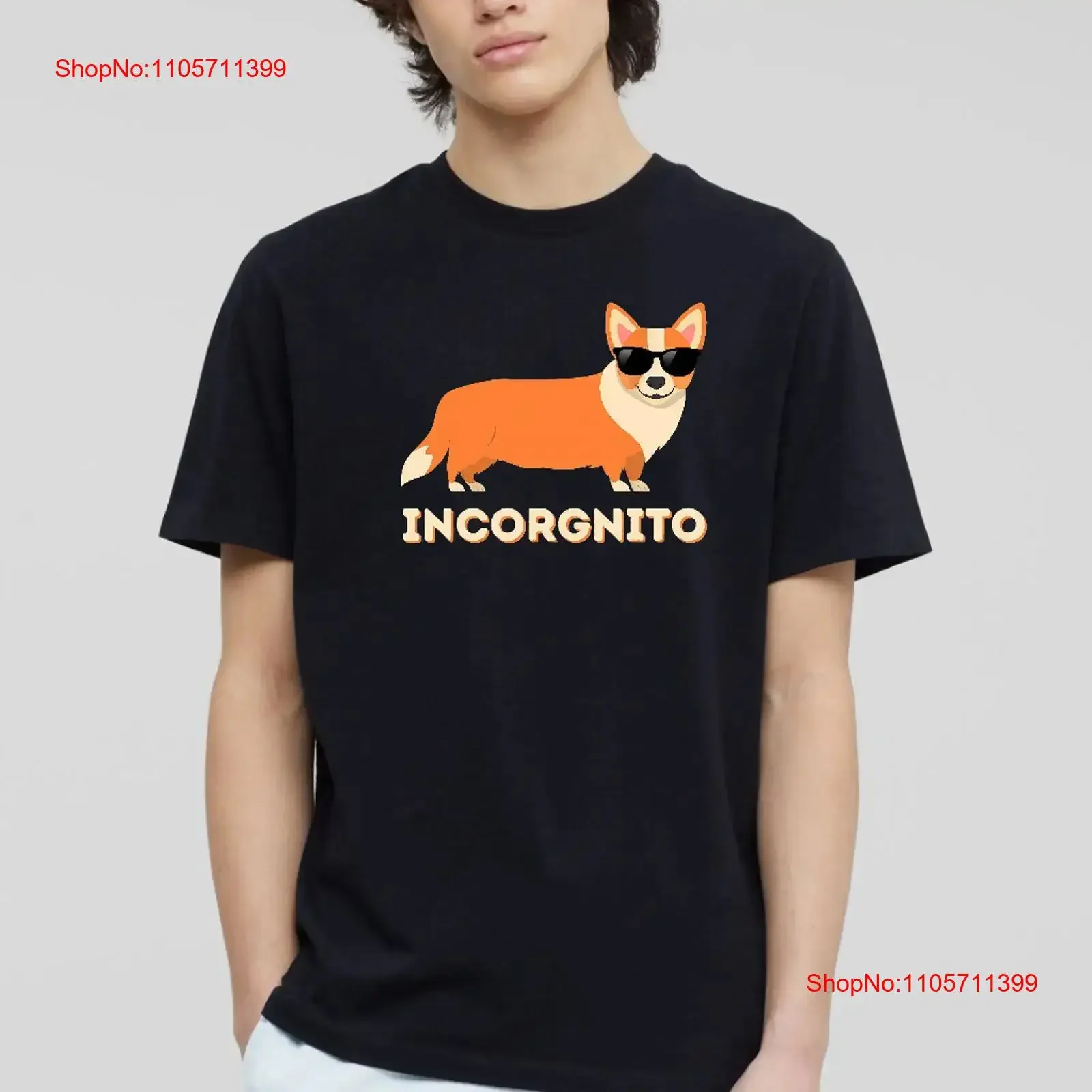 Funny Welsh Corgi Dog Lover T Shirt Casual Wear long or short sleeves vintage Washed Stretched graphic Comfortable homme