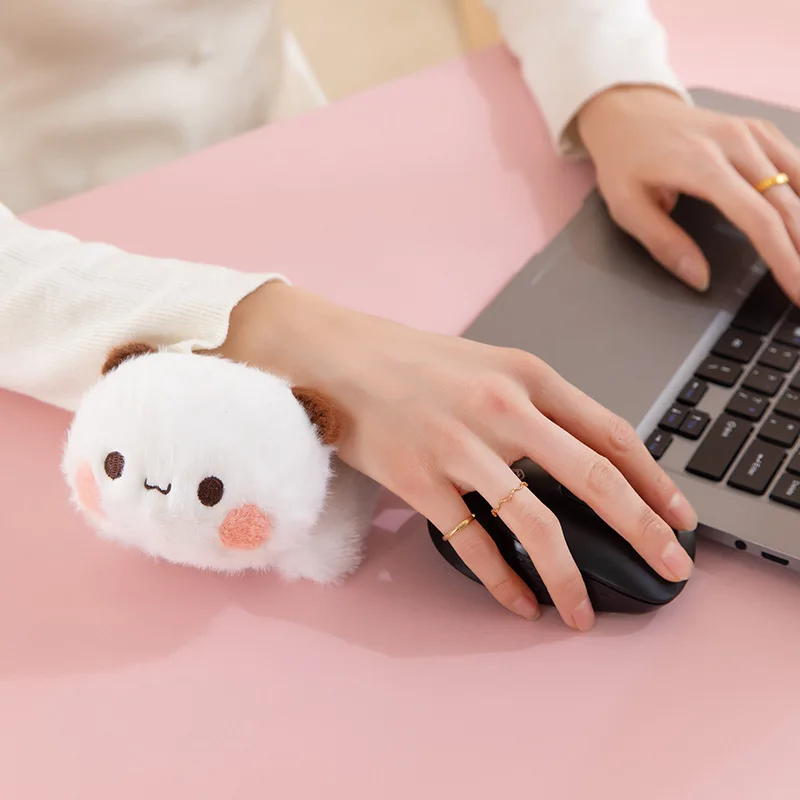Niedliches Bubu Dudu Plüsch-Handgelenkpolster Kawaii Anime Panda Plüschtier Weiches Spaß-Kuschelkissen Schlafbegleiter-Puppe für Erwachsene Geschenke – Detail 2