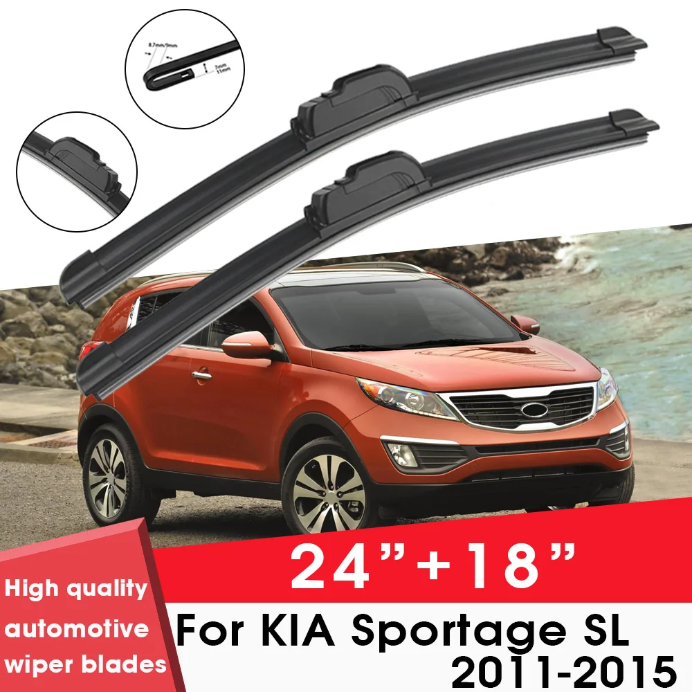 

BEMOST Car Wiper Blades Front Window Windshield Rubber Refill Wiper For KIA Sportage SL 2011-2015 24"+18" Car Accessories