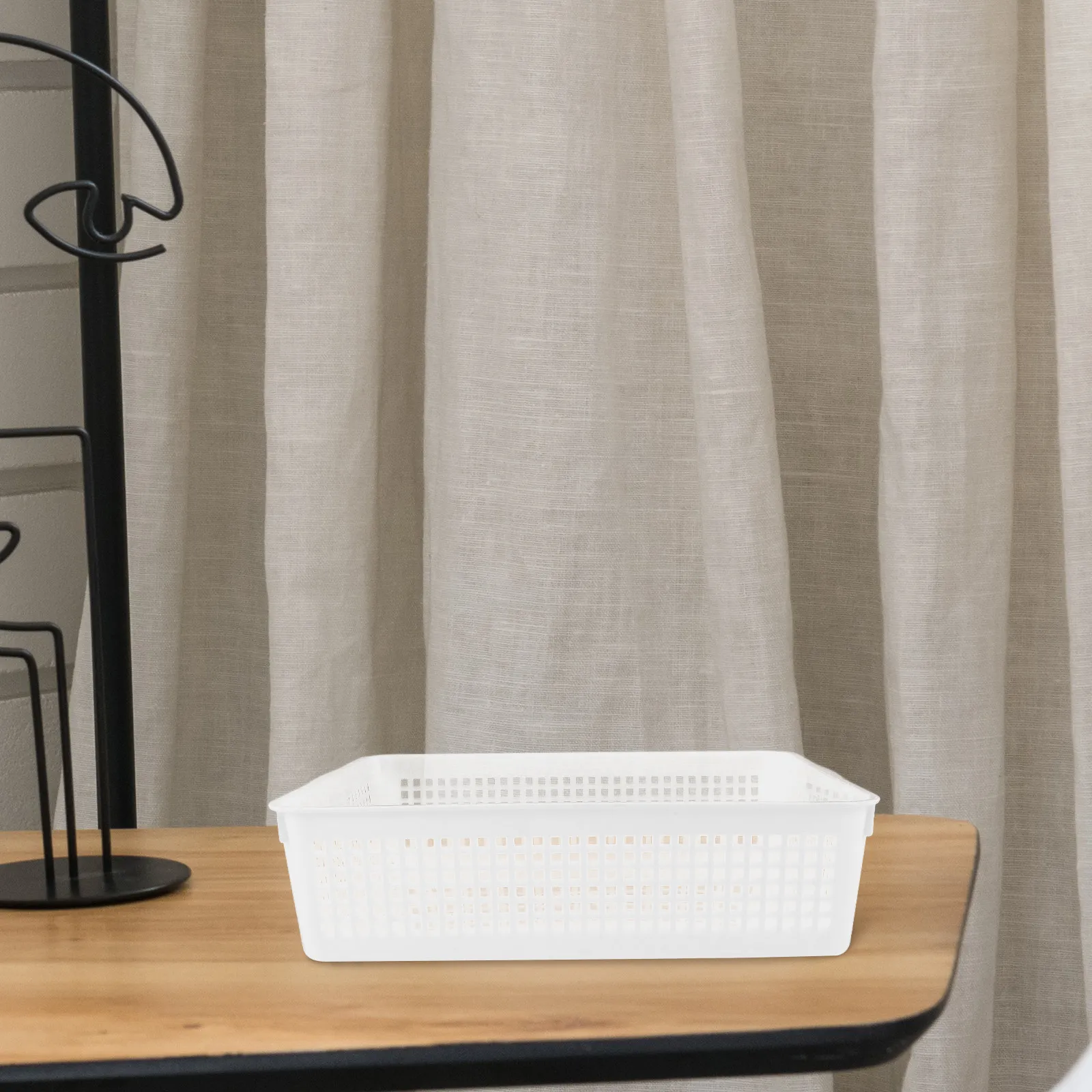 6Pcs Storage Basket Plastic File Organizer Desktop Sundries Holder for File Documents Cosmetics Office Home Organization view 3