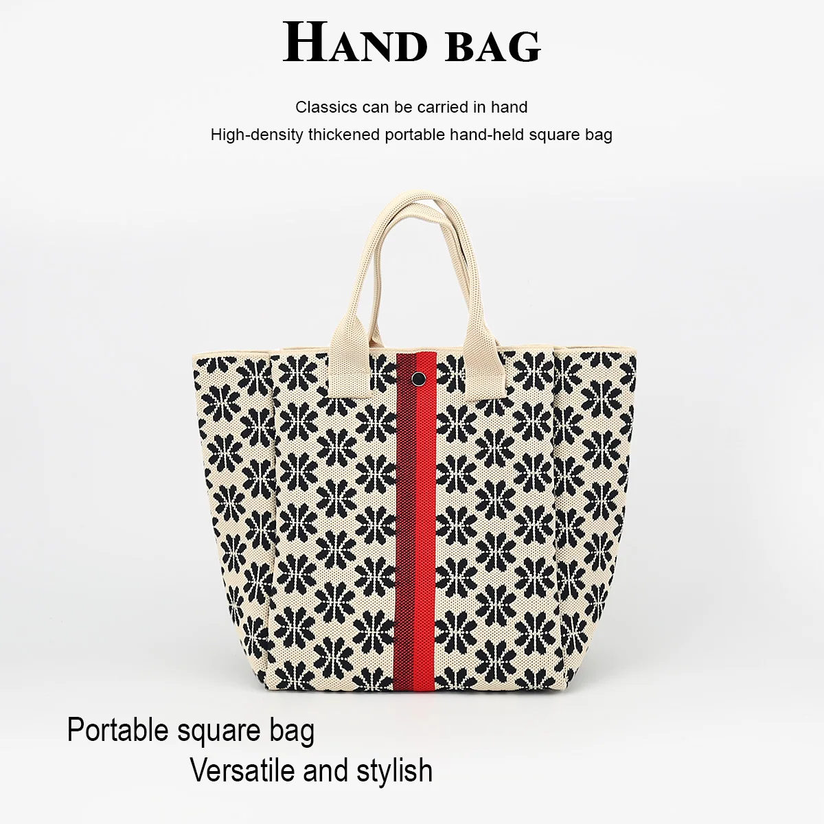 1 Fashionable Patterned Tote Bag, Suitable for Carrying an Umbrella, Mobile Phone, Cosmetics, Books, and More, Ideal for Daily Outings, Fitness, Shopping, School, Outdoor Activities, and Suitable for Various Places, All-Season Use