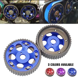 2pcs Cam Gears Timing Gear pulley kit Engine Aluminum Pulley Sprocket Timing Cam Gear For Toyota Supra 1JZ 2JZ  DOHC Adjustable