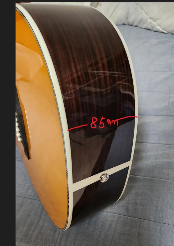 customize building guitar fee custom body thickness as confirmed