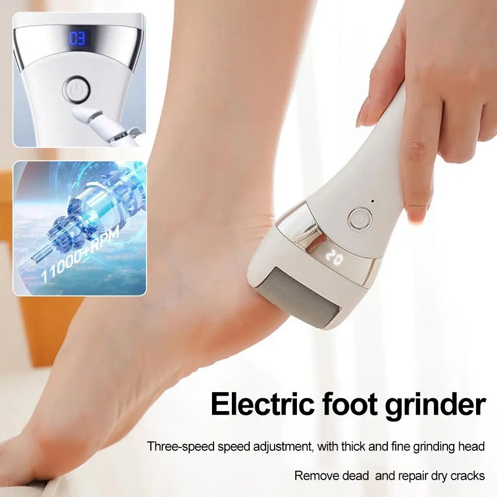 Lime à pied pédicure Machine dissolvant de callosités outils rechargeables épurateur peau pied talon soin polisseuse craquelé meuleuse morte R8C5