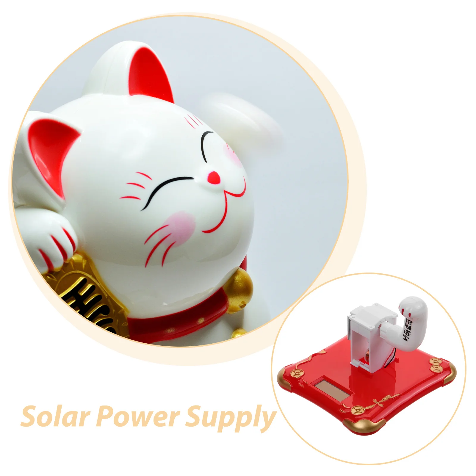 

Cat Waving Arm Solar Powered Swing Mechanism Replacement Part For Luck Cat Moving Accessory Decorative Mini Home