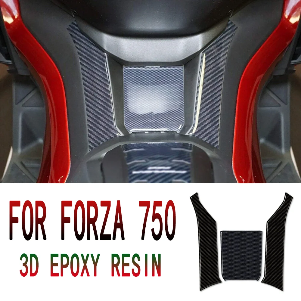 

Motorcycle Accessories 3D Gel Resin Sticker Footboard protection Waterproof Protective For Honda Forza 750