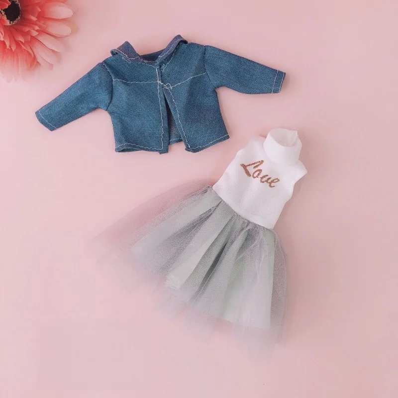 1/6 BJD Doll Clothes Fashion Cute Replacement Clothing Princess Dress Skirts Doll Accessories Girl DIY Dress Up Outfit Toy Gift