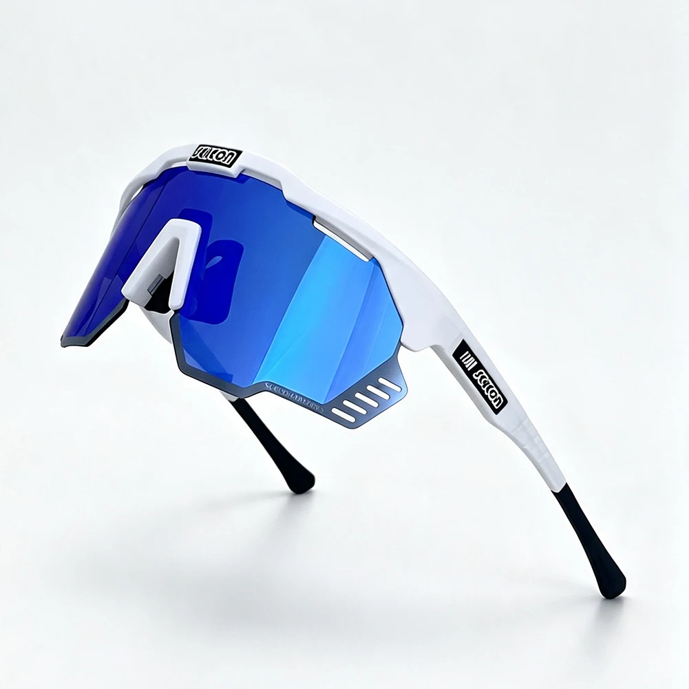 SCICON Fahrradsonnenbrille, TR-90, UV400, HD-Gläser, MTB-Fahrradbrille für Herren, Outdoor-Sport, winddicht, Damen-Rennradbrille. – Detail 6